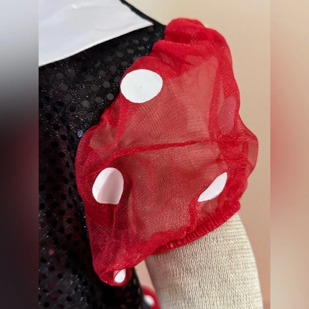 Minnie Mouse Dress Shoes ears Disney Store costume Polka Dot World 6 4th of July